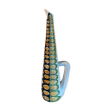 Ceramic pitcher with leaf decorations