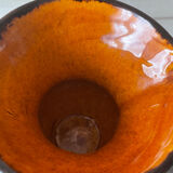 Glazed ceramic pitcher