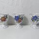 3 coquetiers art nouveau en porcelaine de Limoges