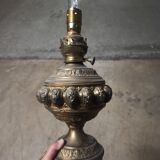 Pied de lampe ancien laiton