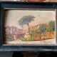 Painting from the late 19th century, impressionist oil on panel.