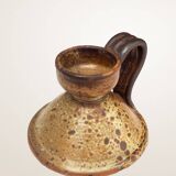 Handcrafted stoneware candle holder