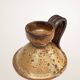 Handcrafted stoneware candle holder