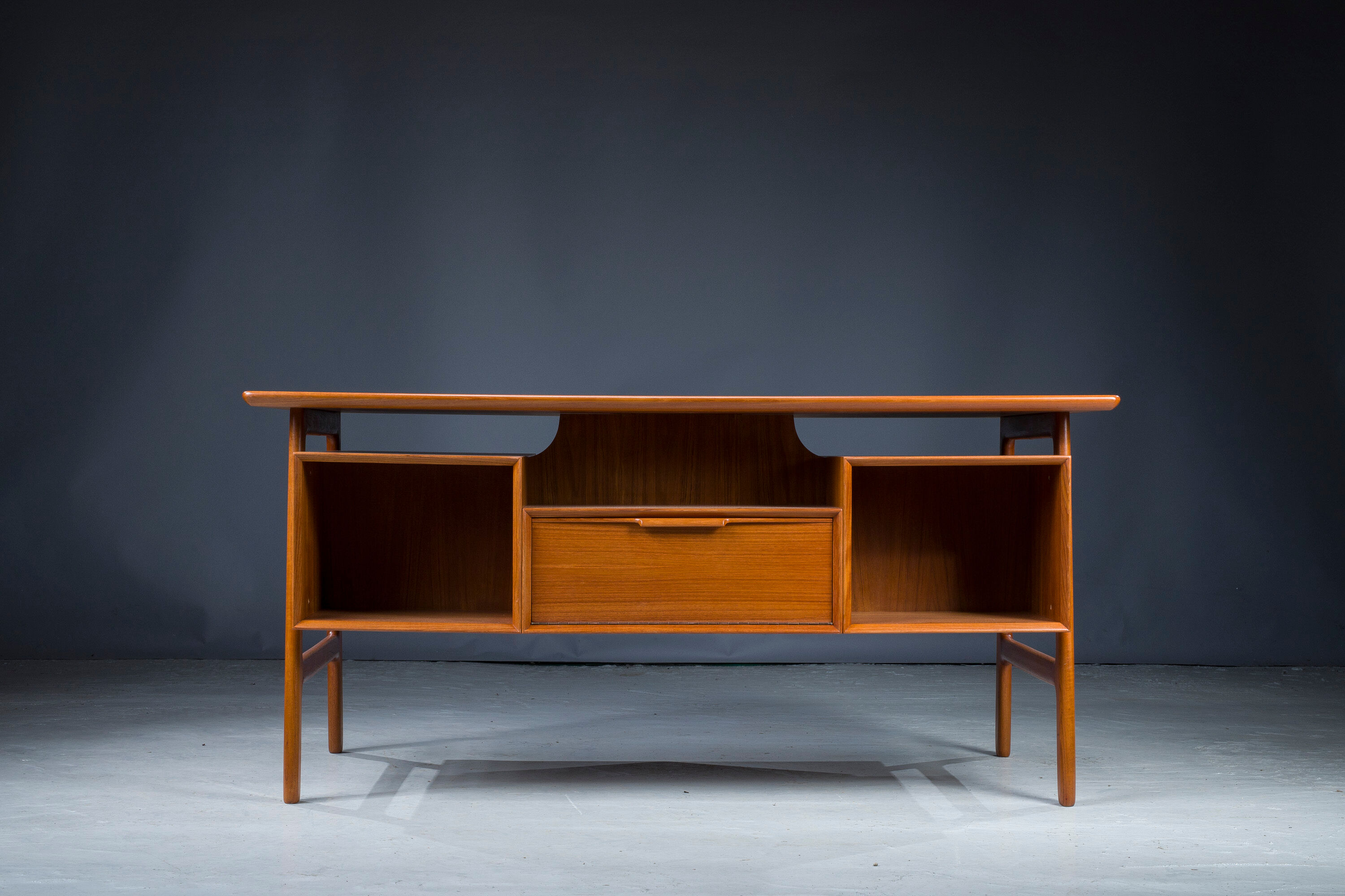 Teak 75 desk from Omann Jun, 1960s