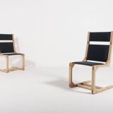 Une paire de chaises architecturales, Danemark 1990