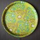 Metal service tray floral patterns - 1970s