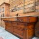 Large butcher's block from the late 19th century.