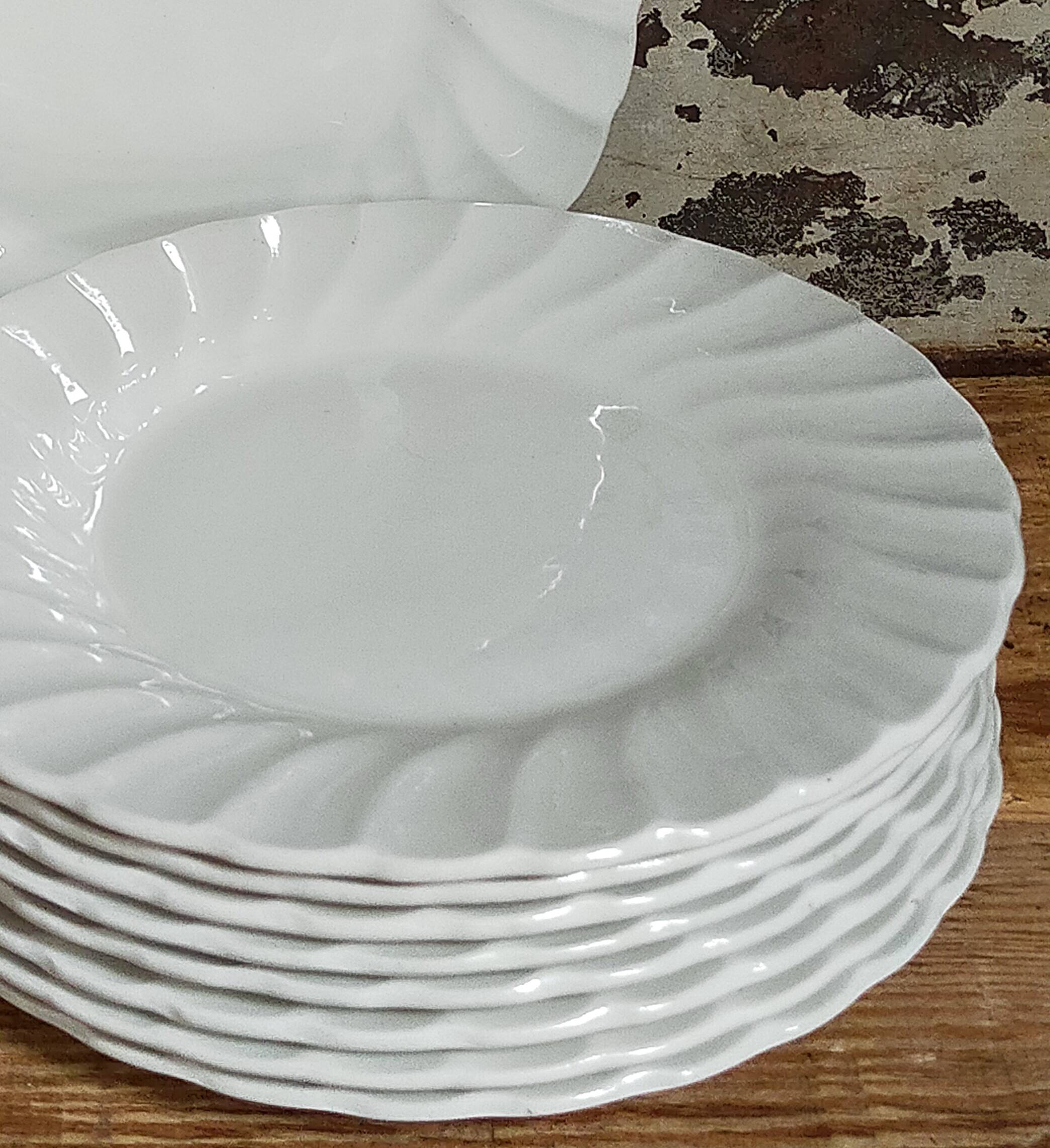 Nine fine English porcelain sweet plates