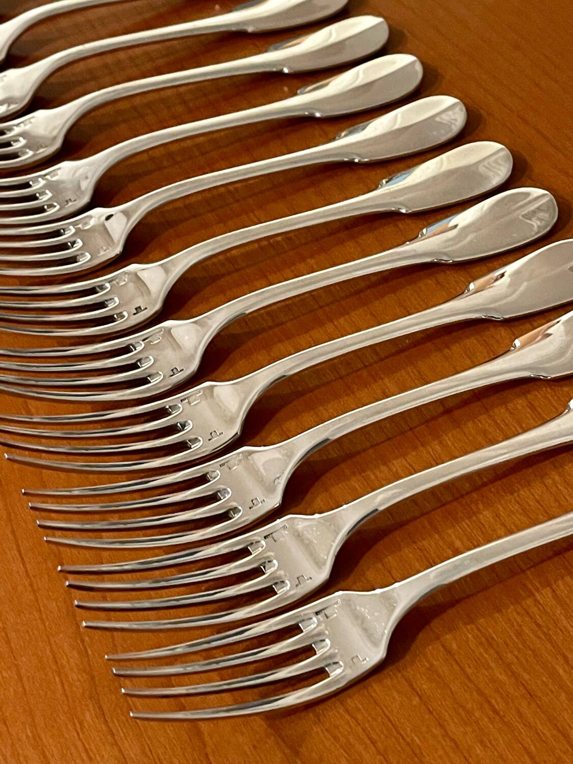 12 Christofle Cluny old Paris forks 20.5 cm very good condition