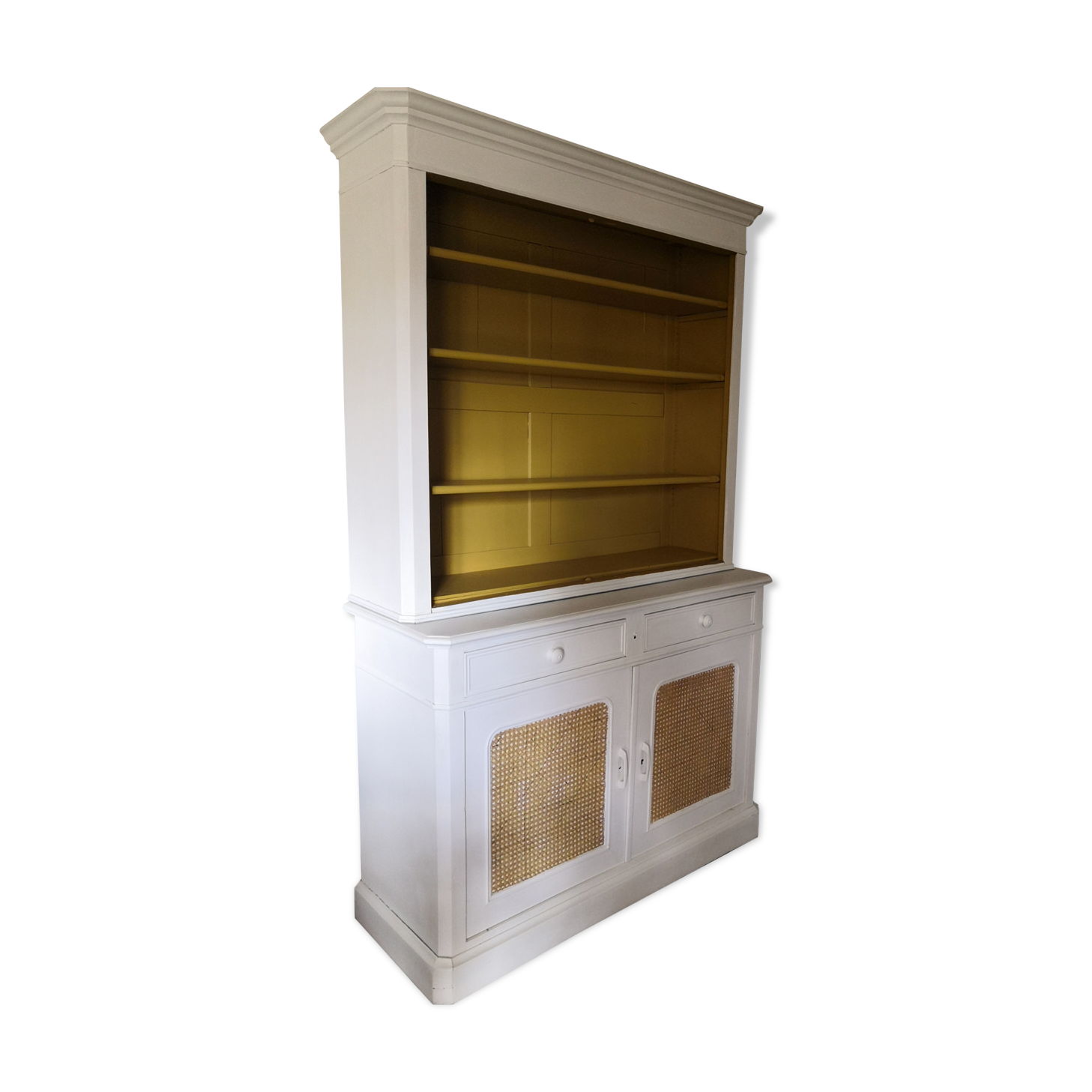 Vintage buffet cupboard restyled cannage