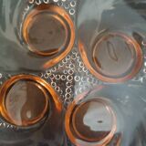 Art Deco glass cup by Rosaline France