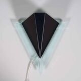 Minimalist 80s wall lamp, postmodern light fixture.