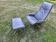Stressless City armchair with footrest/ottoman, grey