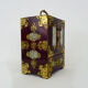 Chinese jewelry box in lacquered wood, jade and brass ornaments. Year 50 60