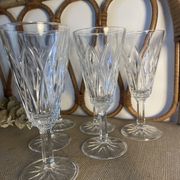 6 glass champagne flutes