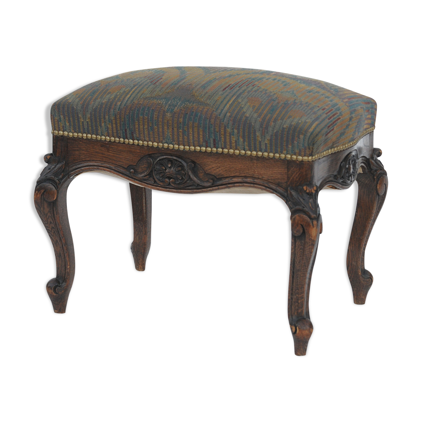 Louis XV style carved wooden stool