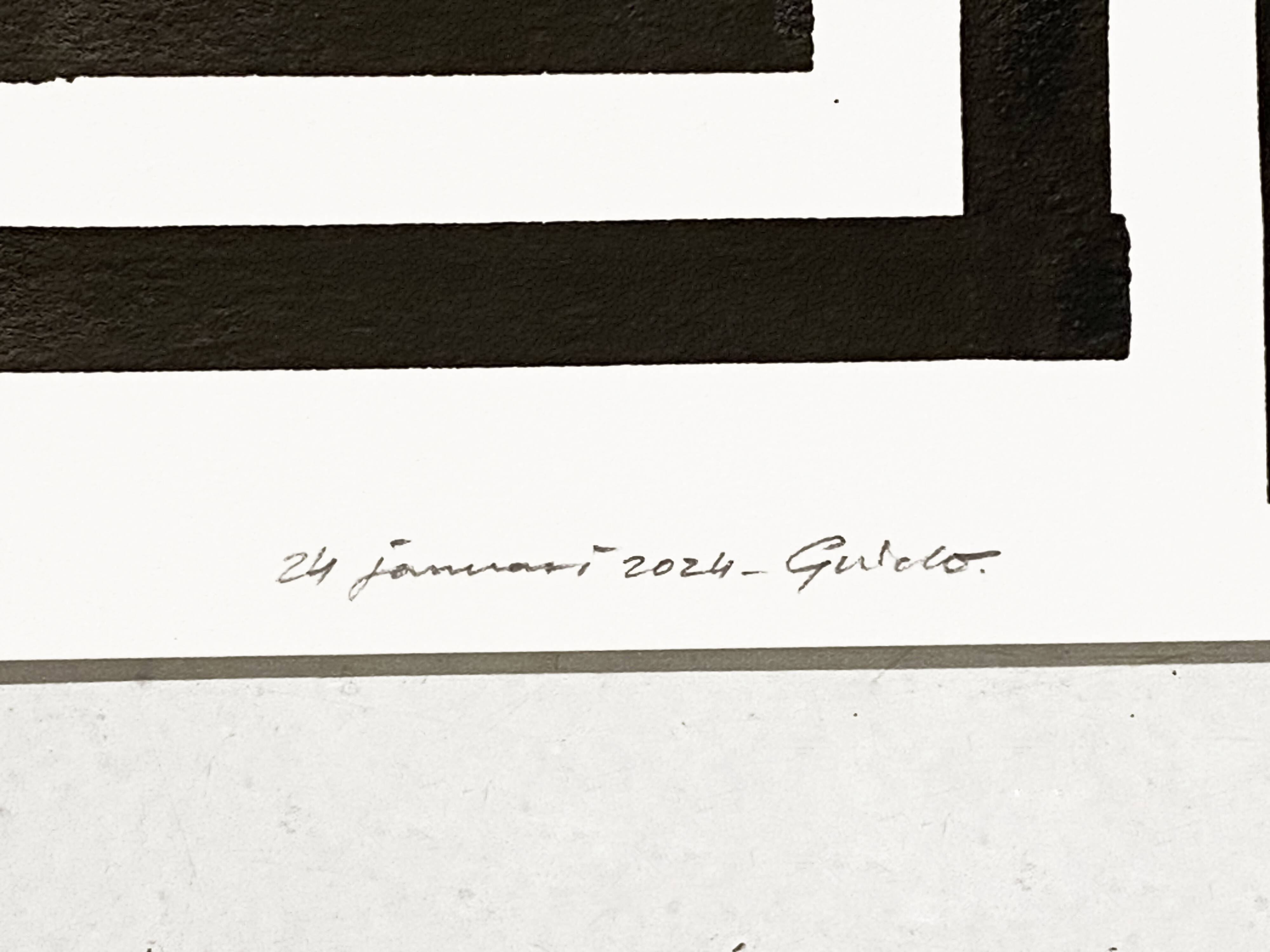 Risograph reproduction of 30 copies hand-signed by Guido de Boer. "Small Gray No. 3".