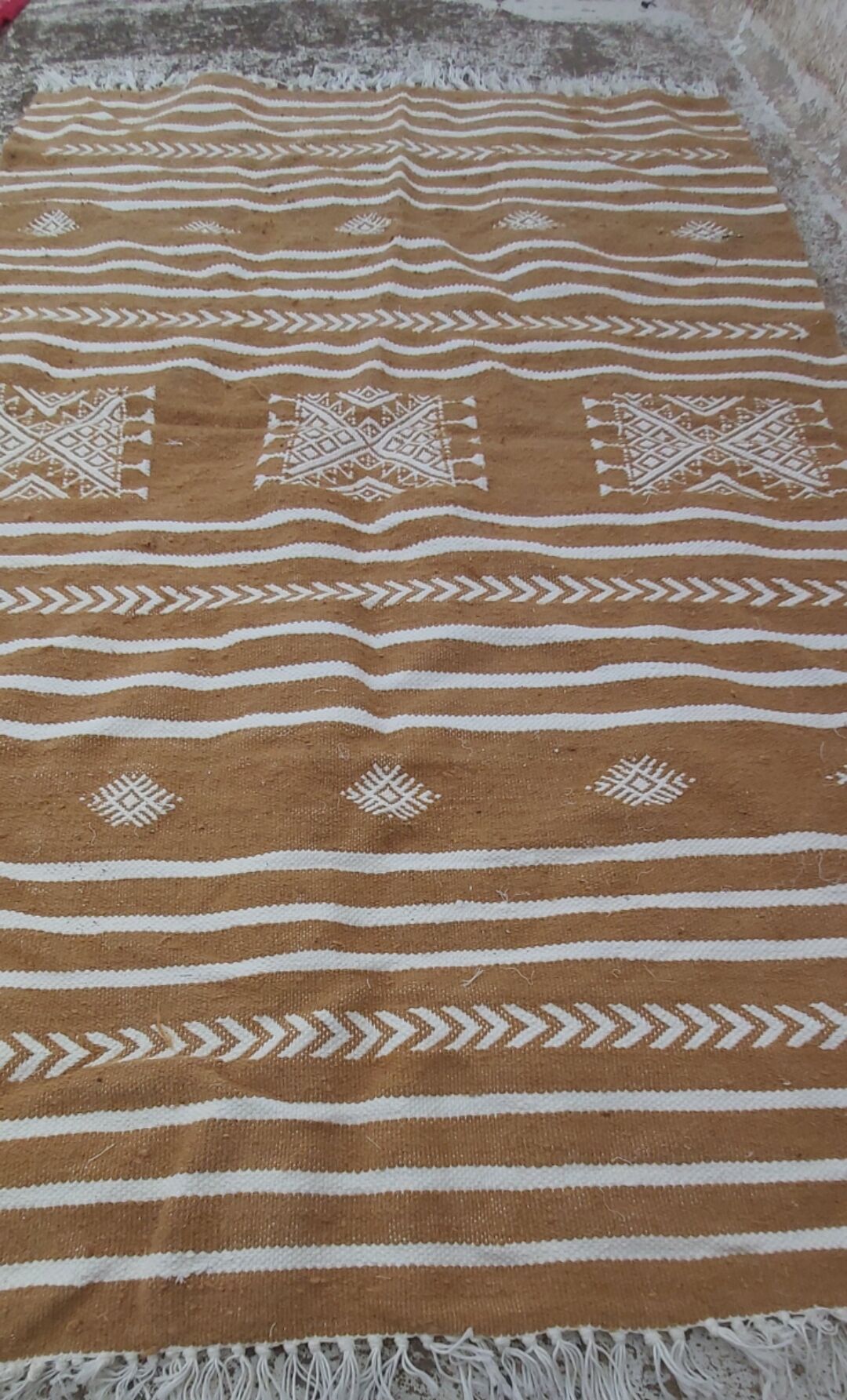 Handmade multi-coloured kilim rug in pure wool  143x90cm