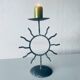 Iron sun candle holder