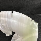 Pair of onyx horse head bookends