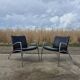 Set 2 postmodern tubular Sit easy chair Kebe Denmark 1980s