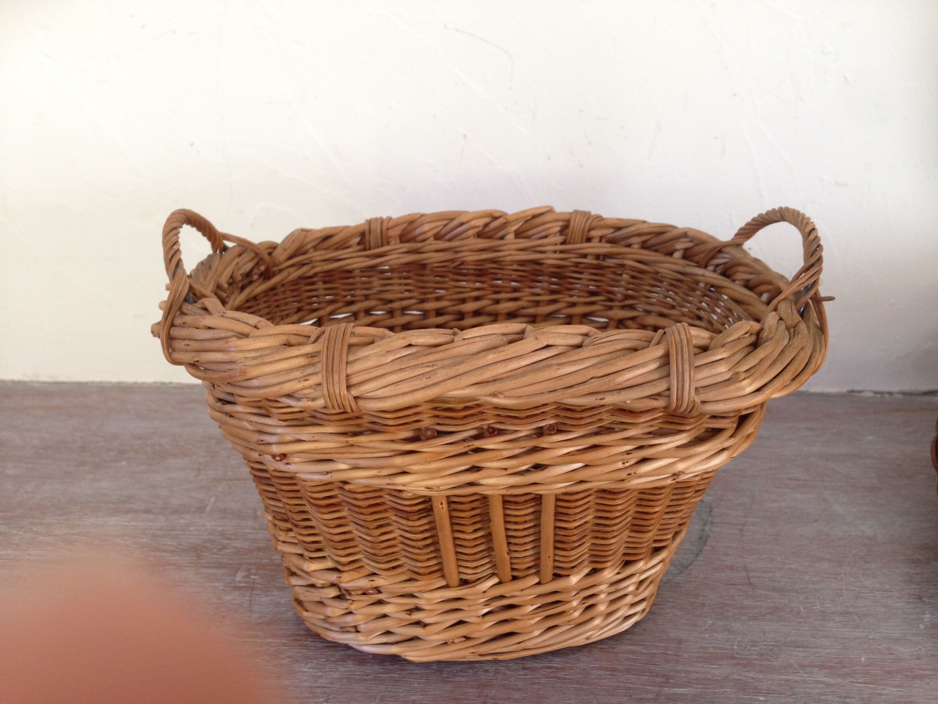 Trio de petits paniers anciens