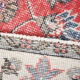 2x8 red floral turkish runner rug.77x261cm