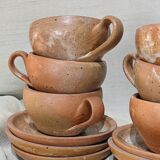 Speckled stoneware coffee service