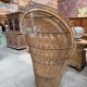 Emmanuelle armchair in wicker and rattan