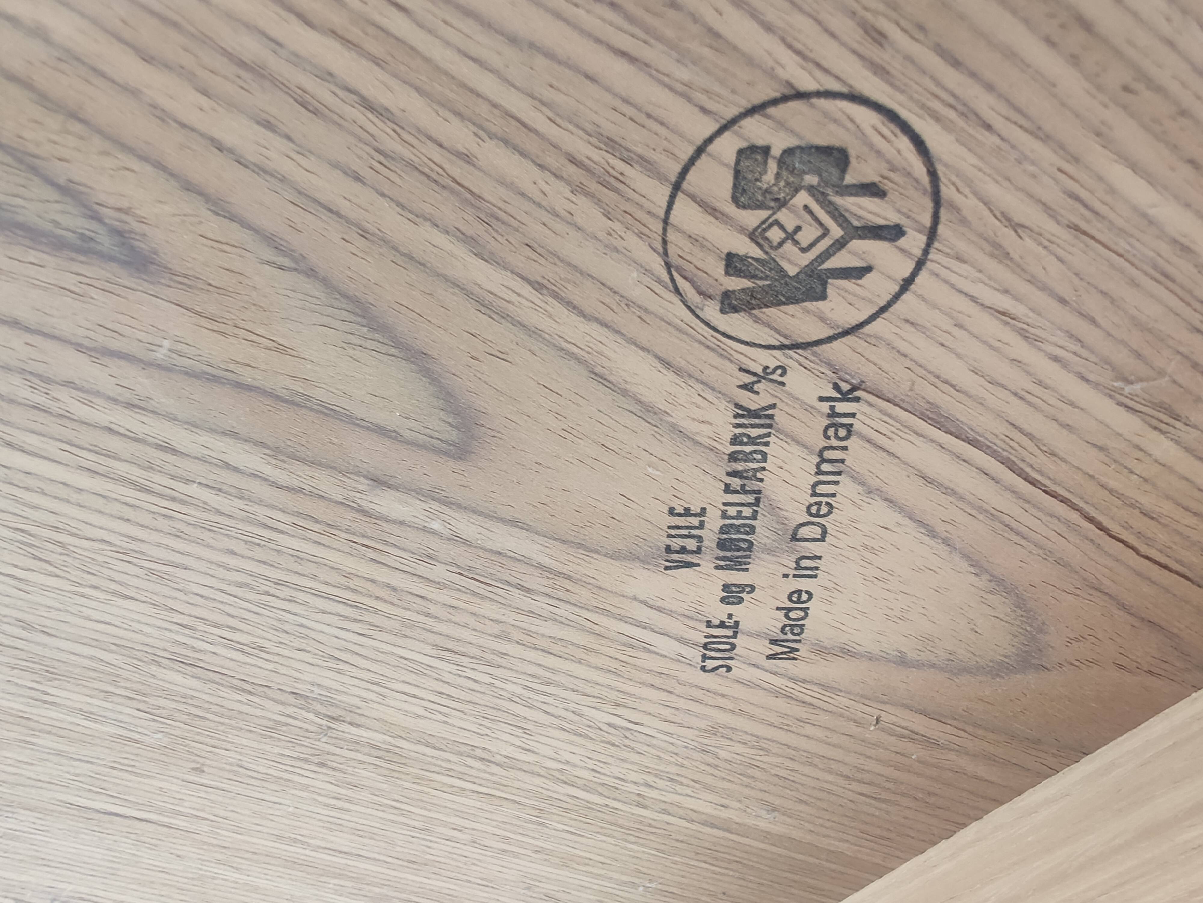 Teak coffee table by Vejle Stole Denmark 1960s