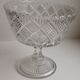 Old cut in pressed molded glass of the Verrerie de Scailmont signed