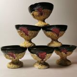 Fruit Salad, Punch or Sangria Service in Vallauris Fat Lava/Lave ceramic