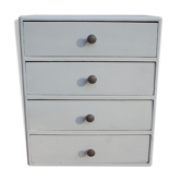 Old small cupboard with 4 drawers 37 cm high