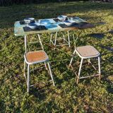Vintage rectangular folding garden table