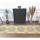 1980s Vintage Turkish Hand-Knotted Floral Runner 77x327