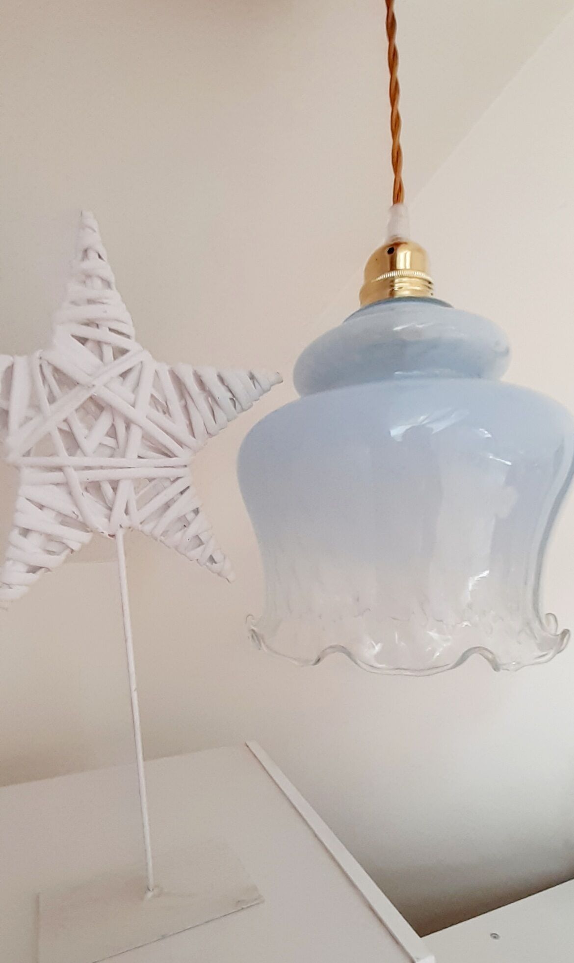 Blue vintage suspension