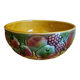Saladier Barbotine Sarreguemines motif Fruits