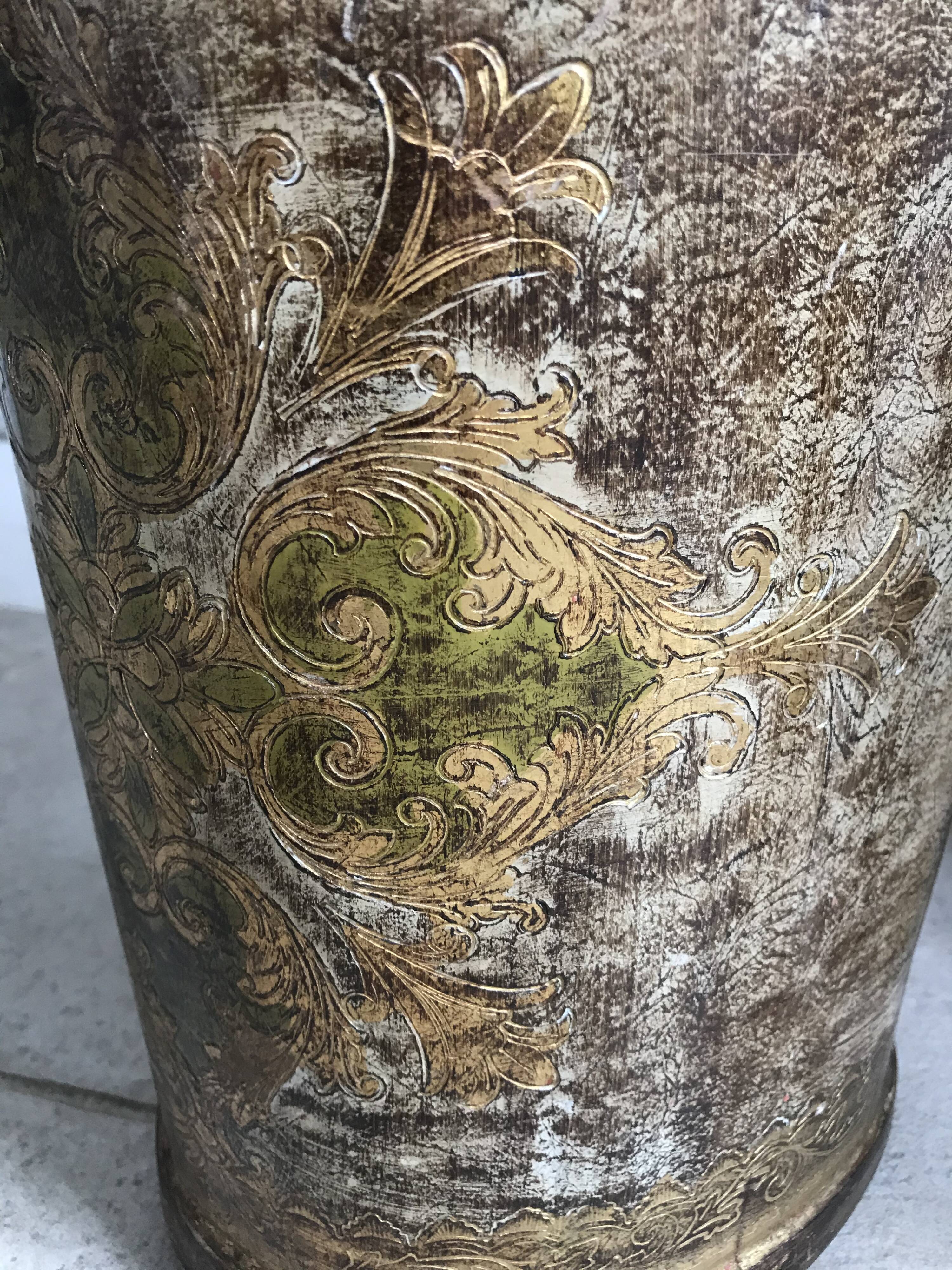 Vintage florentine umbrella holder