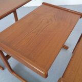 Danish Teak Nesting Tables from Salin Nyborg, 1960s, Set of 3
