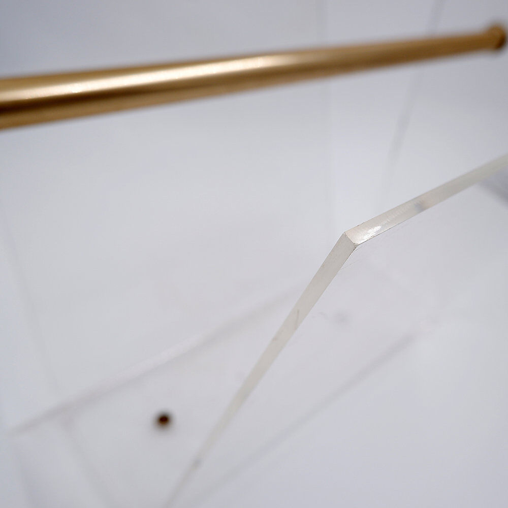 "Omega" magazine rack by David Lange, Roche Bobois plexiglass, 1970