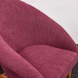 Lounge Chairs in Hand-Stitched Jacquard Upholstery by Sándor Palócz, 1968