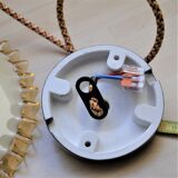 Straw yellow opaline hanging