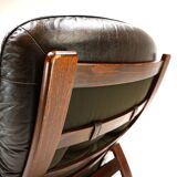 Westnofa The Panter leather lounge chair by Arnt Lande, 1970