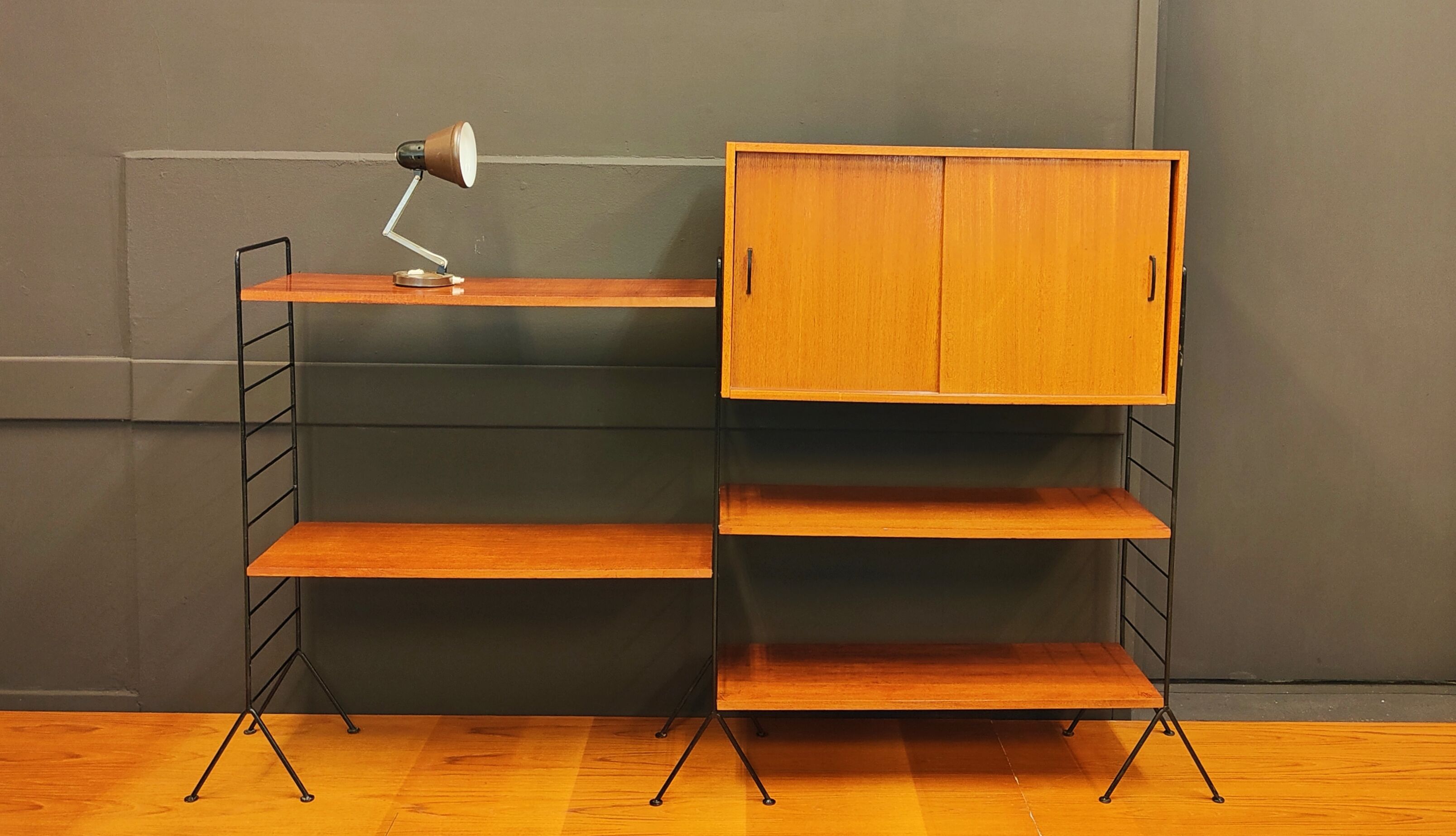 Mid Century wandsyteem | Vintage - boekenkast