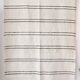 Handwoven rug - White and black lines - recycled cotton - 170 x 240 cm
