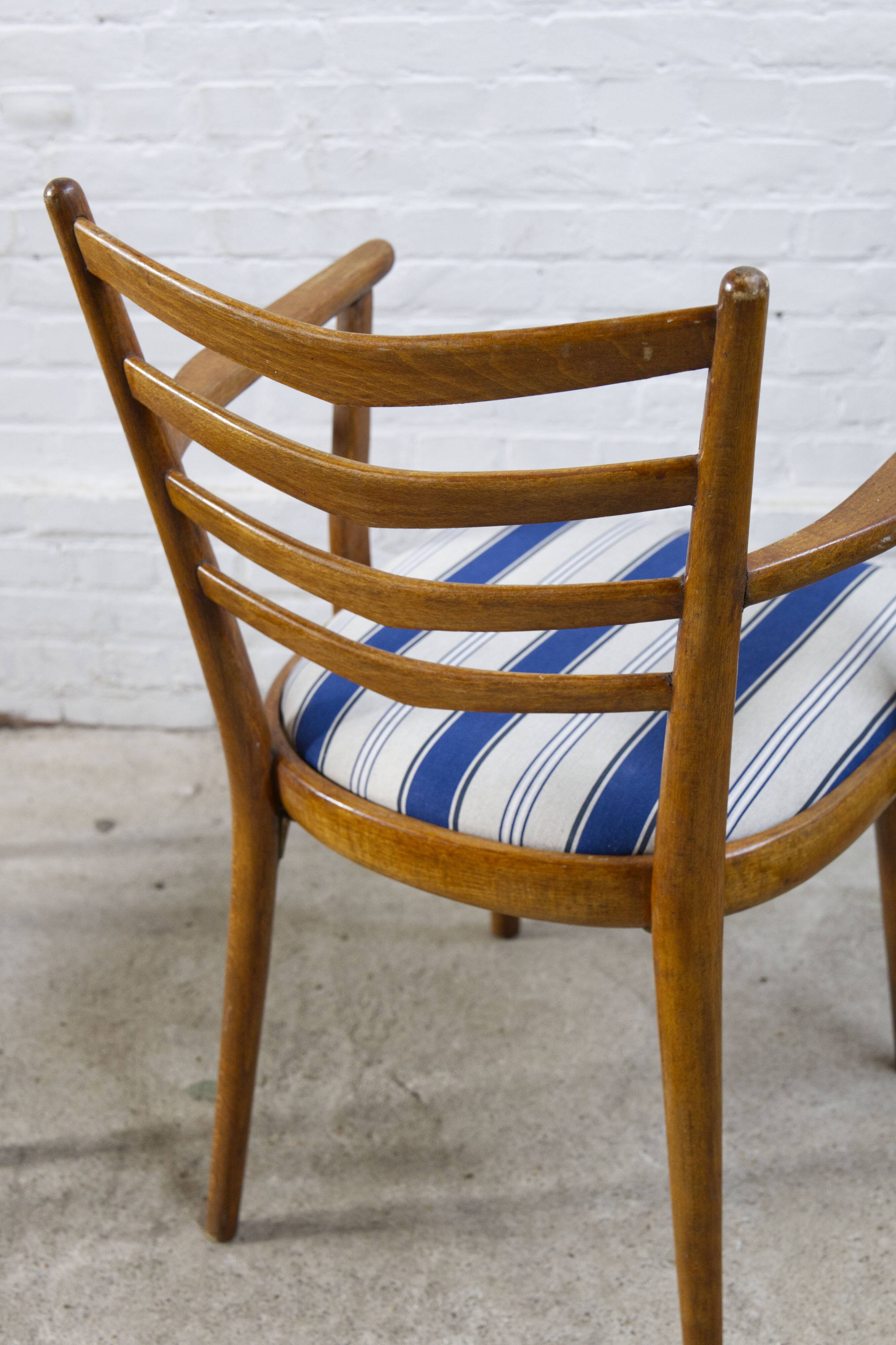 2x Thonet armchairs, 1960s