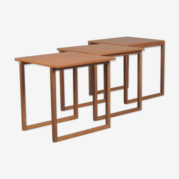 Tables gigognes par Kai Kristiansen à Vildbjerg Møbelfabrik, années 1960