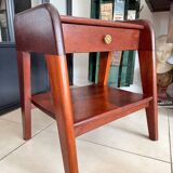 Vintage solid wood bedside table