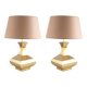 Hollywood regency set of 2 table lamps mod. Piramide, High Society Italy 70