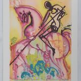 Salvador Dali: Horses, Saint George, signed lithograph